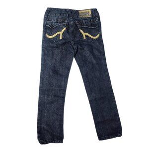 Disney Hannah Montana Girls Retro Metallic Shimmer Jeans Size 6 Stretch School